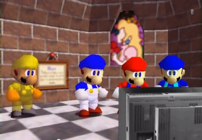 Sm64 starman, smg4, mario, and enzo