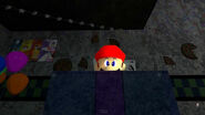 Mario rising from the music box.