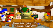 Mario with his house guests