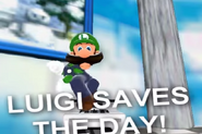 Luigi cheering for himself.