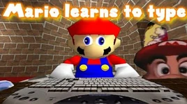 SM64 Mario learns to type