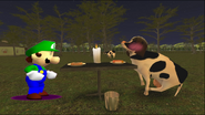 Mario Goes to the Fridge to Get a Glass Of Milk 242