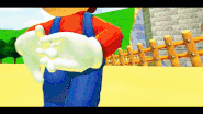 Mario slaps everyone's bums