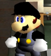 Blackish Mario as "Employer" interviewing Steve in Meet the Steve.