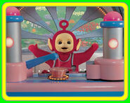 Po making Tubby Custard in Teletubbies' show