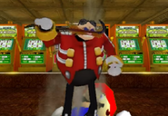 Dr. Eggman dancing on Mario.