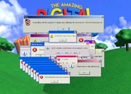 The Amazing Digital Circus main menu is suffering from some kind of crash.