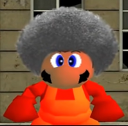 KizeeWizee22 with an afro on in Super Mario 64 Bloopers: §§ënmØÐnÅr 2 (100th vid)