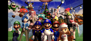 SMG4's gang (& Co.) during Christmas of 2021. (SFM)