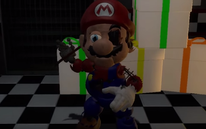 Mario in animatronic horror download