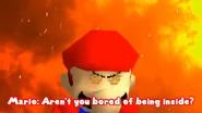 Mario is mad.