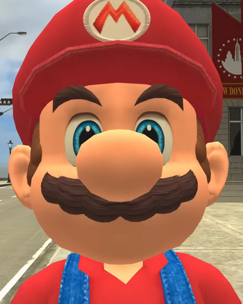 Mario (da supa Mareeo Brois Moveei) | The SMG4/GLITCH Wiki | Fandom