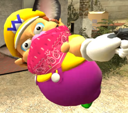Wario under the effects of the Super Bell