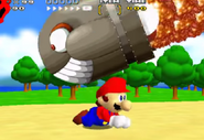 Mario VS a giant King Bill.