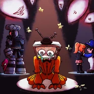 Guns N' Puzzles by Ivelte_Waf. This art was used in the outro of SMG4: Stupid Mario Kart World.