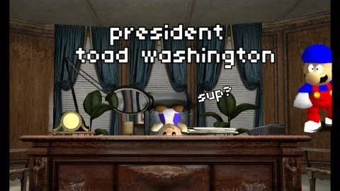 Super Mario 64 Bloopers: President Toad Washington