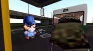 The Old Man as a bus driver as shown in SMG4: The Mario Showdown