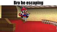 Bro he escaping