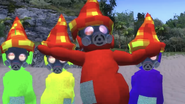 The Teletubbies as TAS Corp. Workers.