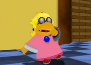 Kamek disguised as Peach.