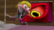 Peach scared by the Demonic Goop