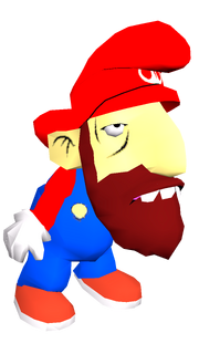 Hobo Mario Render