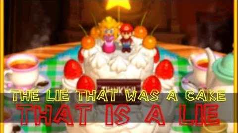 Super Mario 64 Bloopers The Lie That Was The Cake That Is A Lie Supermarioglitchy4 Wiki Fandom