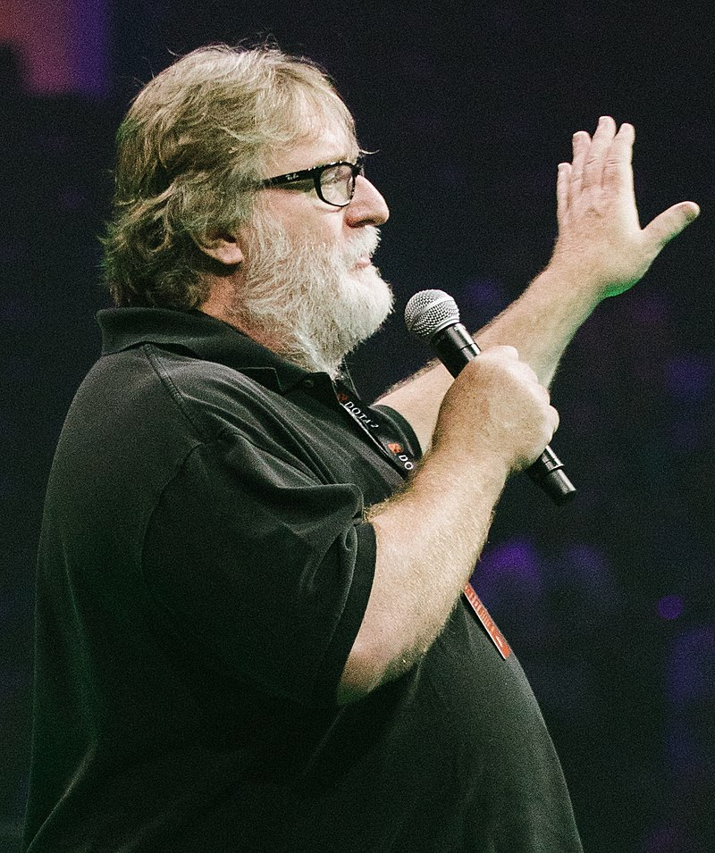 Gabe Newell, from Valve . realistic, detailed ,by A