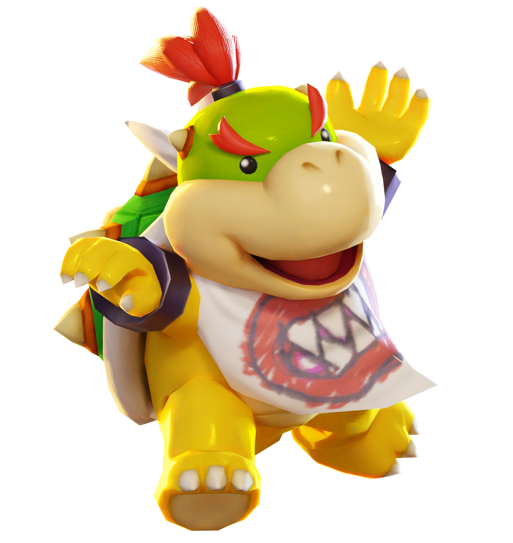 New little Bowser Jr. render I just made 😎 : r/Mario