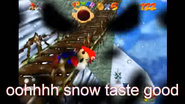 El muñeco de nieve mata a Mario