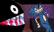 Chain Chomp and Sonic.