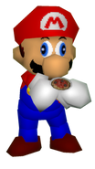 Mario as he appears in SMG4/SM64 Bloopers