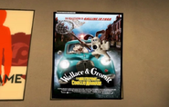 A poster for a Wallace and Grommit movie.