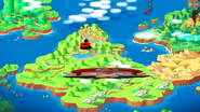 The map of the Mushroom Kingdom.