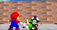 Luigi freaking out for a week about the Boos.