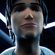 Hologram James Sheridan in Testing Room