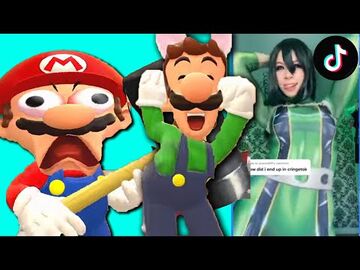 Mario Reacts To Funny Tik Toks 2 ft. Luigi The SMG4 GLITCH Wiki