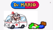 Dr. Mario leaving a possibly dead Luigi behind