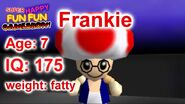 Frankie on the Super Happy Fun Fun Gameshow.
