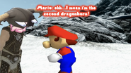 Mario: *startled* Mama-mia...