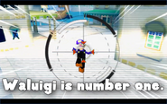 Spiny Shell targets Waluigi