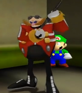 Eggman with Luigi.