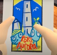 An ad for Port Aurora in SMG4: Meggy's Part-Time Job.