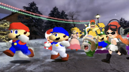 SMG4's Gang at the end of SMG4 Christmas 2017: The XMAS Discovery