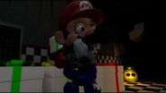 Mario has the bazooka