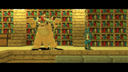 Him and Bowser being spawn in.