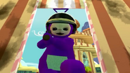 Tinky Winky as a cop.