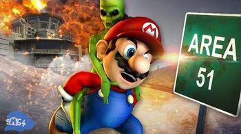 SMG4 Mario Raids Area 51