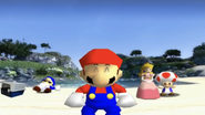 SMG4 group in Super Mario 64 Bloopers: Super Happy Magical Fun Fun Island.