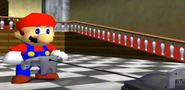 Mario playing the N64 in SM64: Mario gets a Nintendo Switch!